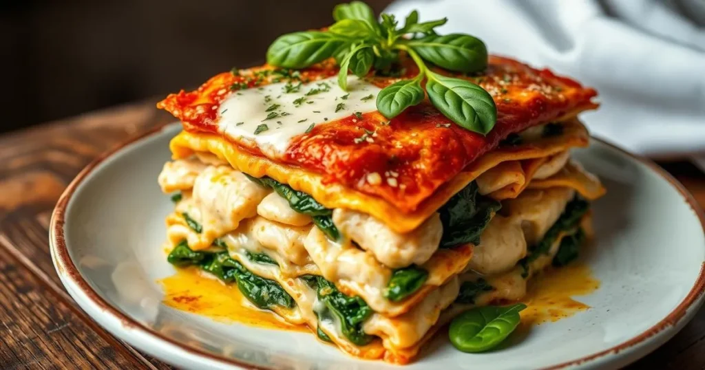 lasagne mit hähnchen