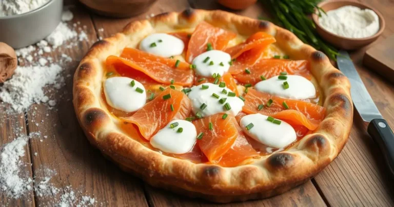 flammkuchen mit lachs